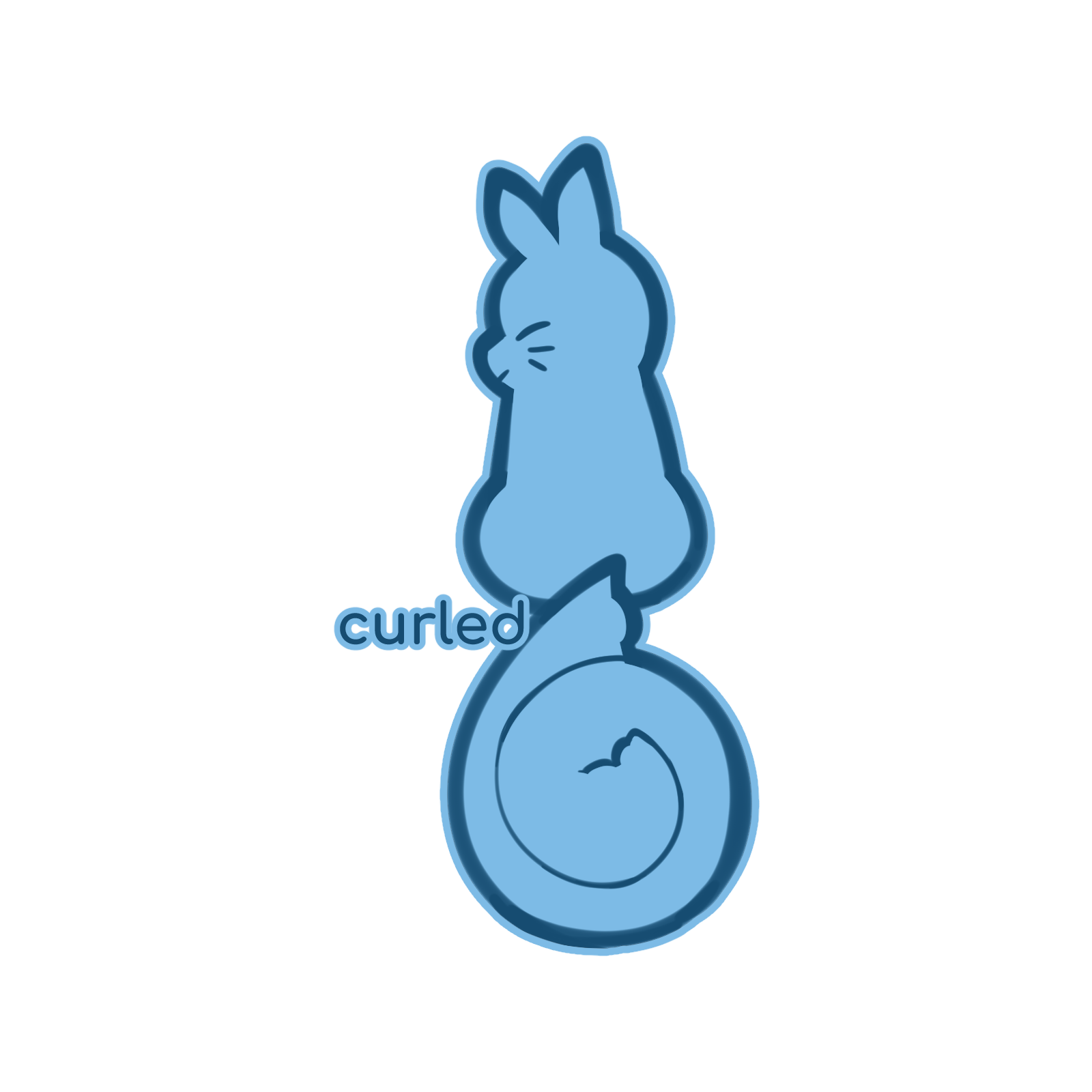 CURLED (TAIL STYLE)