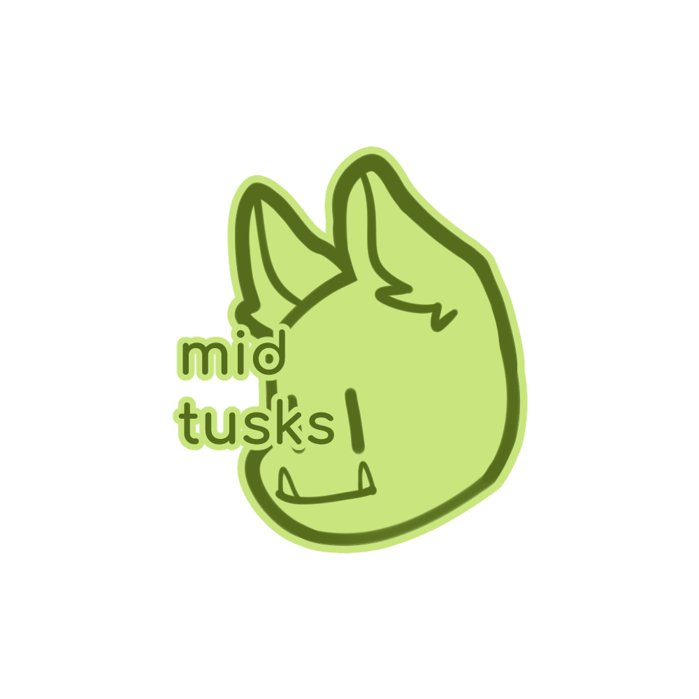 MID TUSKS (TEETH)